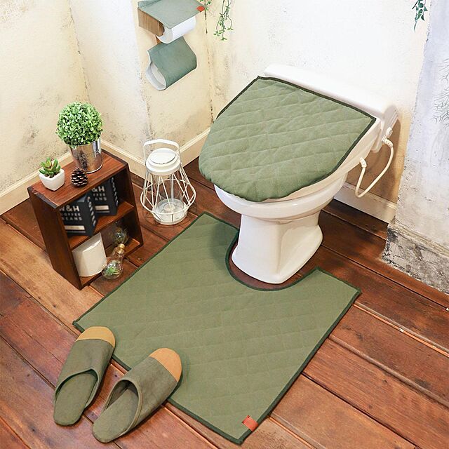 Takashiのオカトー-オカトー トイレマット グリーン 60×60cm CANVAS 洗濯機で丸洗いの家具・インテリア写真