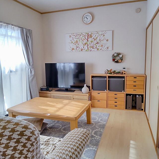 tokiwaの-【ベルメゾン】横に伸びるソファーカバー"チドリ"の家具・インテリア写真