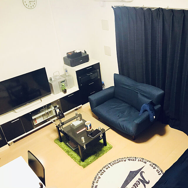 Tomoharuのニトリ-布張りカジュアルソファベッド(Nクラウン NV) の家具・インテリア写真
