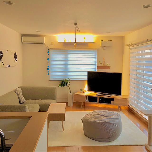 Yumiのニトリ-ビーズソファ 大サイズ 専用カバー(NクールSPq-o) の家具・インテリア写真