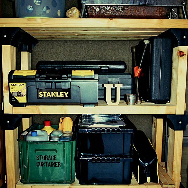Soheyの-2×4 basics ツーバイフォーベーシック シェルフリンクス ブラックの家具・インテリア写真