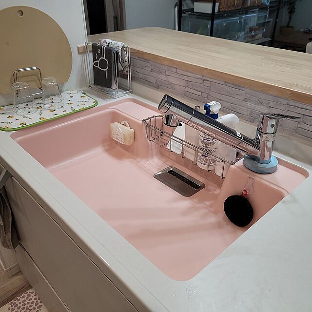 hanakusukuのサンベルム-水だけでも汚れが落ちやすい シンク洗いタワシ(1コ入)の家具・インテリア写真
