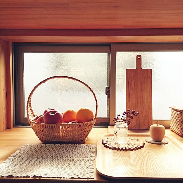 yumihoの-スカンジナビア・ヘムスロイド ポットマット モザイク 鍋敷き 木工製品 北欧雑貨の家具・インテリア写真