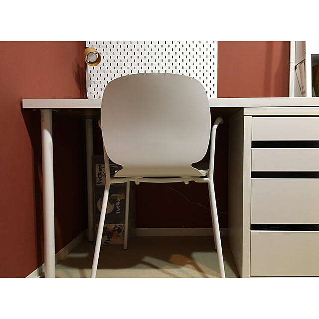 A_plusのイケア-【特選商品】【IKEA/イケア/通販】 LINNMON リンモン / ALEX アレクス テーブル, ホワイト●(a)(S39222444)【代引不可商品】の家具・インテリア写真