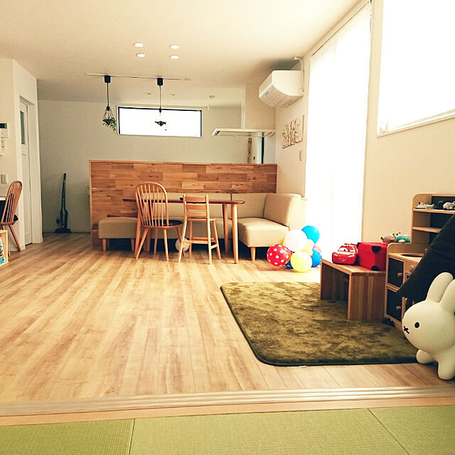 kororiのニトリ-リビングダイニングソファ(NEWプレッサ IV/LBR) の家具・インテリア写真