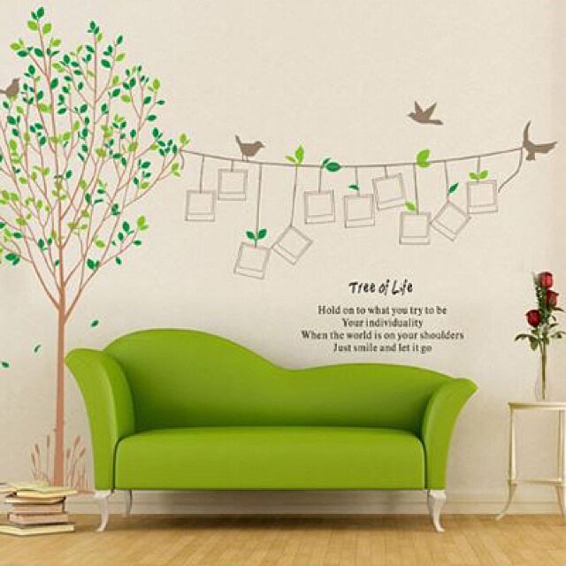 DreamStickerのマスターリンクス-ウォールステッカー 木 植物 壁紙シール 壁紙 おしゃれ グリーン ツリーオブライフ  AY215の家具・インテリア写真