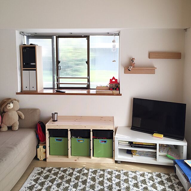 niwanoのIKEA (イケア)-IKEA　TROFAST　収納ボックス　ブラック　80252579の家具・インテリア写真