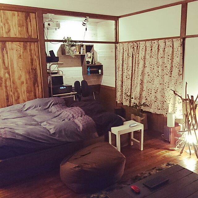 Ryuichiのフレックス販売-ビーズクッション CUBE L ブラウンの家具・インテリア写真