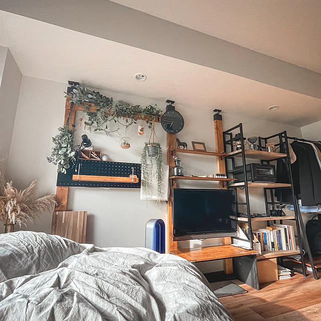 正規店 シェルフ 5段 木製 天然木 スチール オープンシェルフ