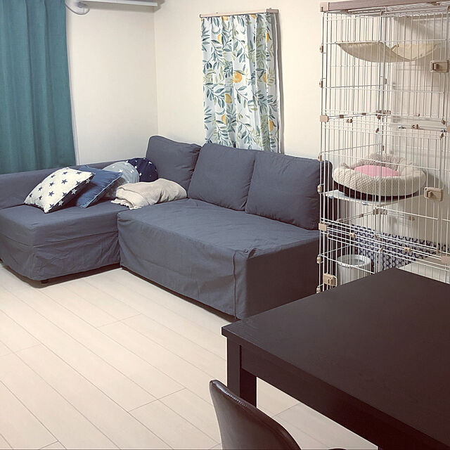 katapiのイケア-[IKEA/イケア/通販]FRIHETEN フリーヘーテン コーナーソファベッド 収納付き, スキフテボー ブルー[3](a)(09297558)の家具・インテリア写真