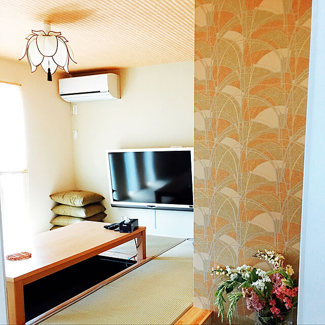 mamamiのニトリ-座布団(アラレ ウグイス) の家具・インテリア写真