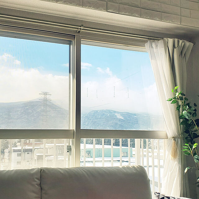 akimameのニトリ-3人用合皮ソファ(Nシールド A13 BK) の家具・インテリア写真