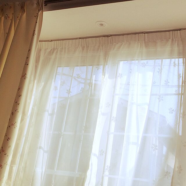 TomokoのT-colors-出窓用カーテン スタイルレース チェルシー バルーン型 175cm 掃出窓サイズ 幅300×丈175cm [最長部] CSZの家具・インテリア写真