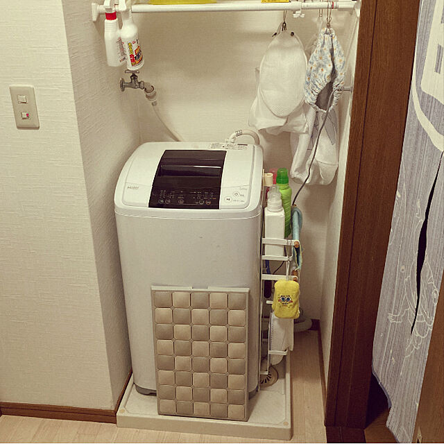 samugarinopunxの山崎実業-洗濯機横マグネット収納ラック toscaの家具・インテリア写真