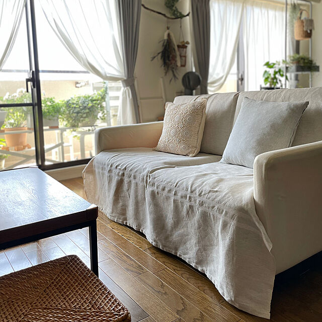 yasuyo66の萩原-ハーフリネンの育てるマルチクロス リューココリーネの家具・インテリア写真