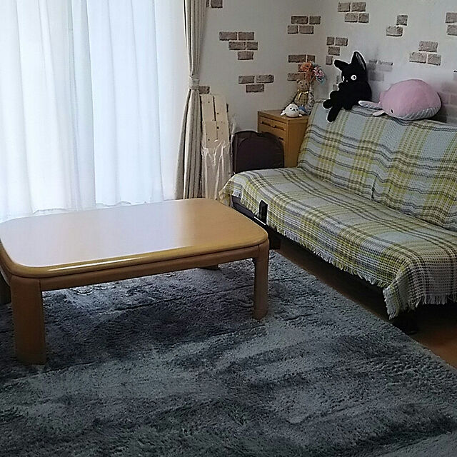 masamiho3675のイケヒコ・コーポレーション-ベージュ(beige) 200×300 ★ ラグ カーペット 4畳 無地 シャギー調 選べる7色 ホットカーペット対応  の家具・インテリア写真