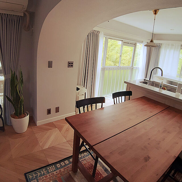 makiのイケア-NORDVIKEN ノルドヴィーケン 伸長式テーブルの家具・インテリア写真