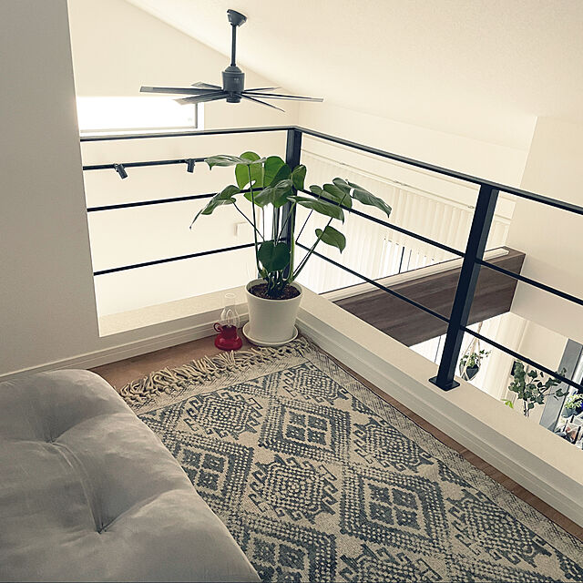 KIKIの-ラグ カーペット 100×150 1畳 弱 洗える オルテガ ヴィンテージ 風 じゅうたん 絨毯 ラグマット おしゃれの家具・インテリア写真