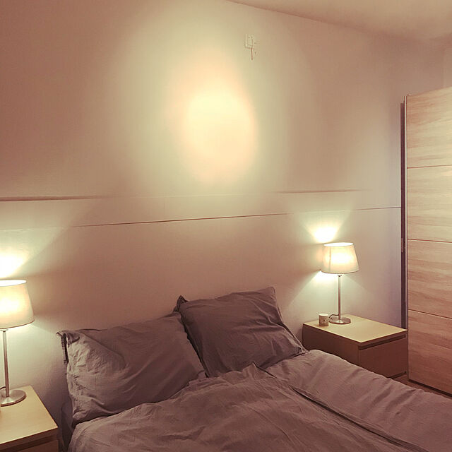 KKのイケア-【あす楽】IKEA イケア ボックスシーツ カバー グレー シングル 90x200cm d40335548 ULLVIDE ウッルヴィーデ 寝具カバー シーツ おしゃれ シンプル 北欧 かわいい ベッドの家具・インテリア写真