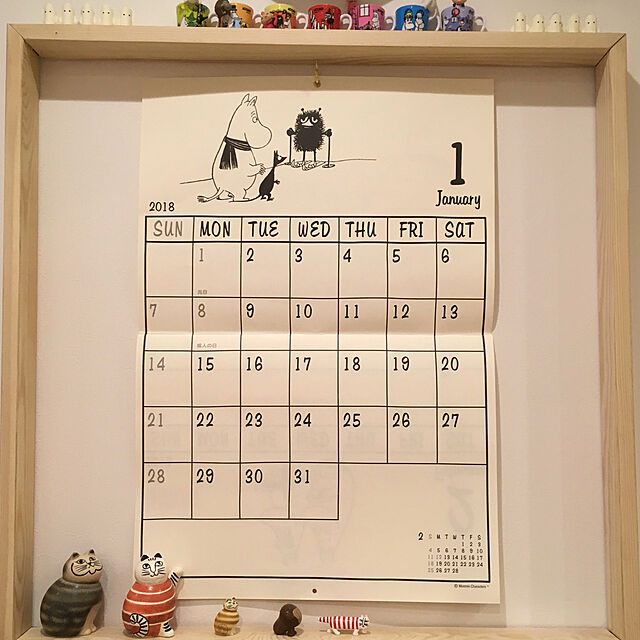 Tetsushiの学研ステイフル-学研ステイフル ムーミン 2018年 ウォール カレンダー 壁掛け M16095の家具・インテリア写真