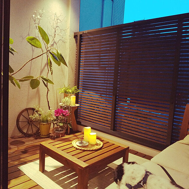 yukotanのイケア-【IKEA Original】APPLARO-エップラロー- アカシア材 1人掛けソファ ブラウンの家具・インテリア写真