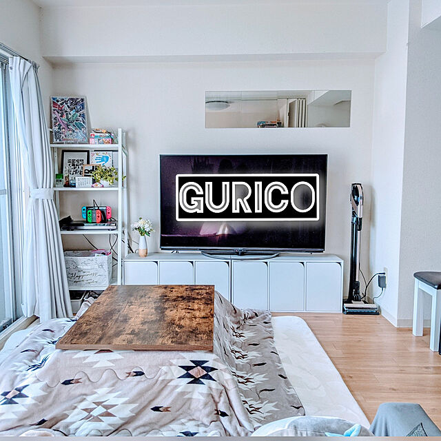 guricoのニトリ-リビングこたつ(フロットS 105 ヴィンテージMBR) の家具・インテリア写真