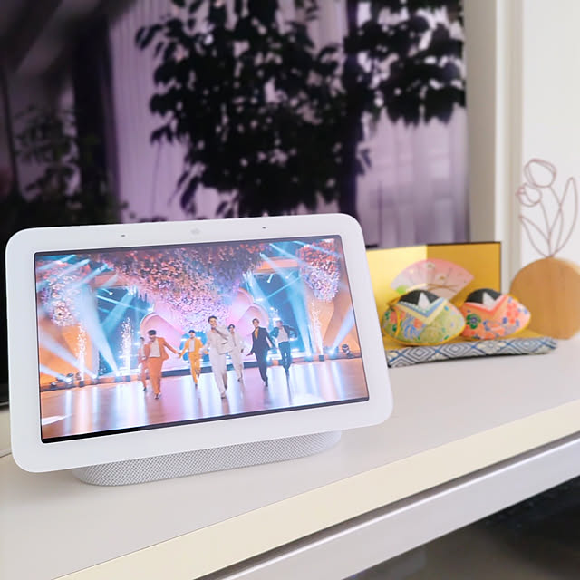 love1017の-Google Nest HUB グーグル ネスト ハブ 第2世代 スマート スピーカー チョーク(GA01331-JP)/チャコール(GA01892-JP)【新品】 Googleアシスタント搭載 AIスピーカー 第二世代の家具・インテリア写真