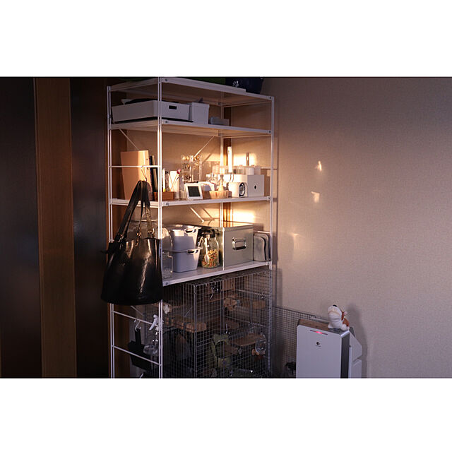 lilyの無印良品-無印良品 重なるアクリルボックス 中 約幅25.2×奥行12.6×高さ8cm 良品計画の家具・インテリア写真