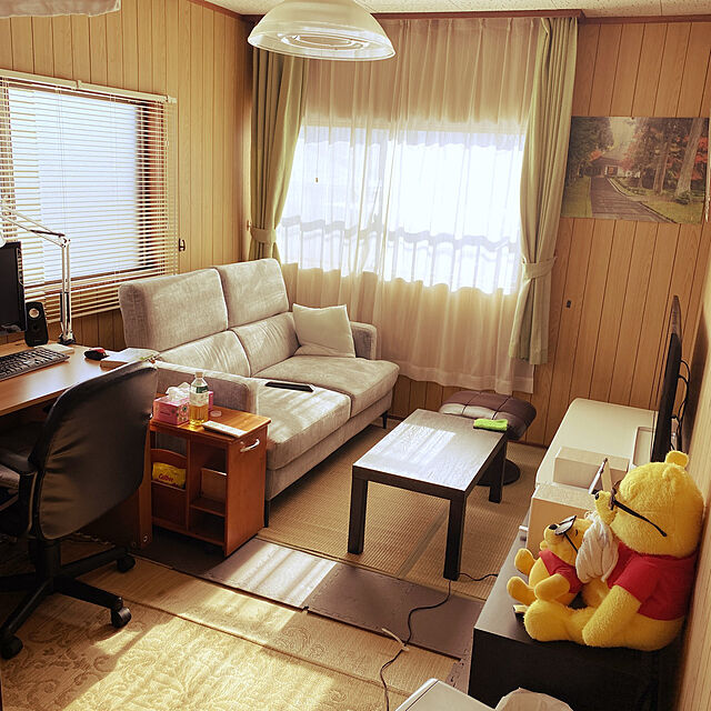 tekkonのニトリ-2人用布張りソファ(サザーラ GY) の家具・インテリア写真