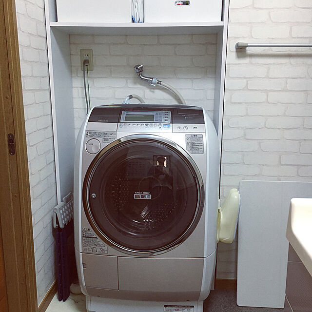 Mihoのシャープ-シャープ SHARP ドラム式洗濯乾燥機(ヒートポンプ乾燥) ゴールド系 左開き(ヒンジ左) 幅640mm 奥行728mm DDインバーター搭載 洗濯11kg/乾燥6kg ES-G111-NLの家具・インテリア写真