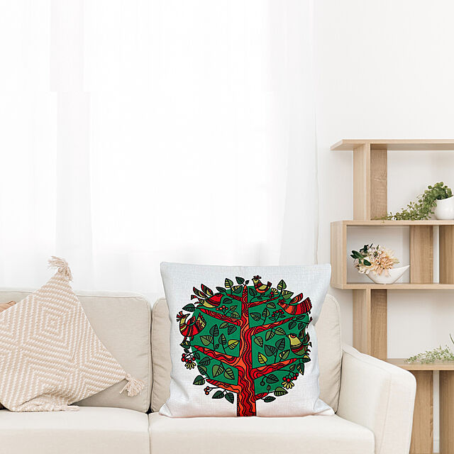 Kitoplusの-森のクッション Fairy Tree design –ヒノキの香り－の家具・インテリア写真