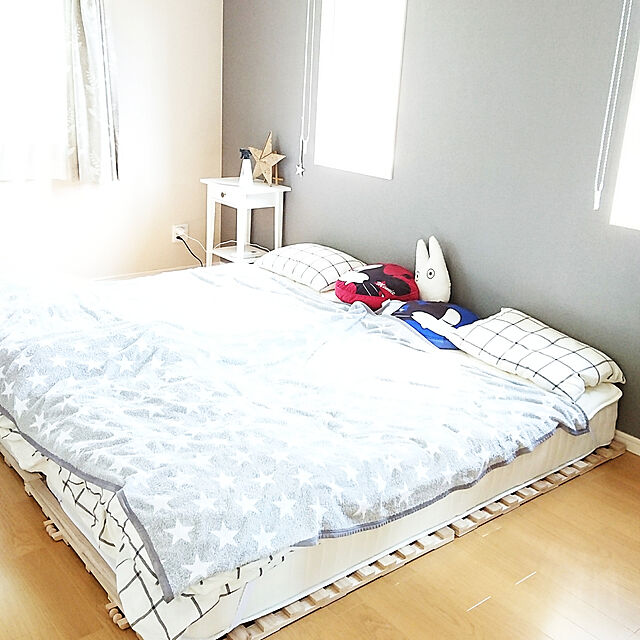 mooemin..のニトリ-2つ折りすのこベッド(S) の家具・インテリア写真