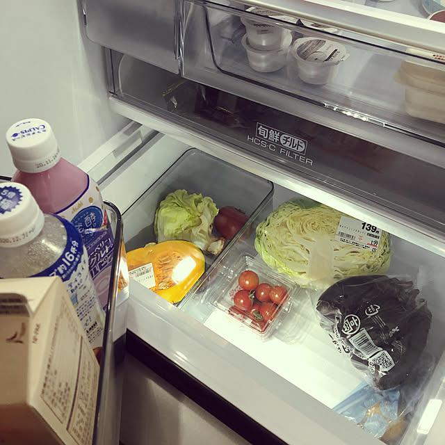 標準設置 送料無料) アクア 430L 4ドア冷蔵庫(チタニウムシルバー)(左