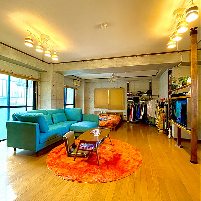 ikiumeのニトリ-コーナーソファセット(CA10 DR-TBL) の家具・インテリア写真