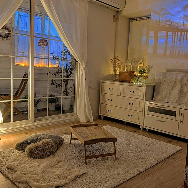 naoのニトリ-採光・遮像レースカーテン(Nナチュレシャイン 100X208X2) の家具・インテリア写真