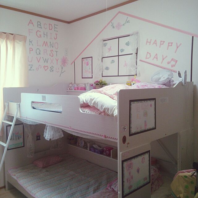 W-happyのニトリ-2段ベッド(デニッシュN WW/WH)  【配送員設置】 【5年保証】の家具・インテリア写真