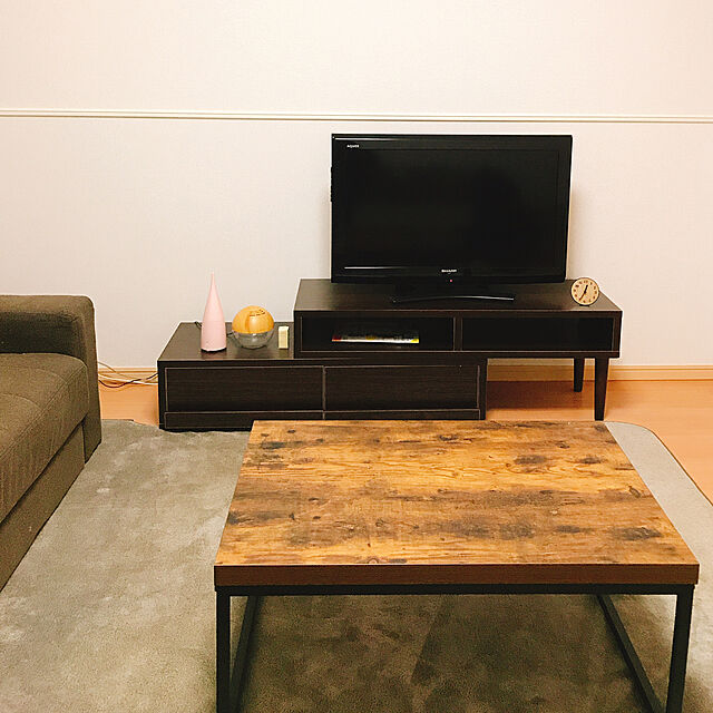 tomoのニトリ-布張りソファベッド(タキノウ3 GY) の家具・インテリア写真