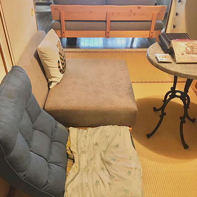 naokoの株式会社センバドー-Bleu Bleuet センバドー 別注 フレスコ冷感マルチブランケット (クリームソーダ)の家具・インテリア写真