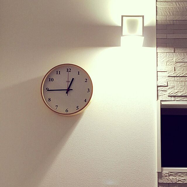 Satopの-LEMNOS ( レムノス ) / Plywood clock ( プライウッド クロック )電波時計 ナチュラル M(φ254mm)時計 壁掛け 掛け時計 掛時計の家具・インテリア写真