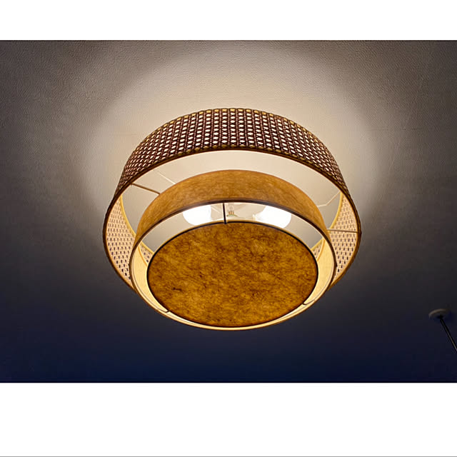 sasukeのjournal standard Furniture-レビューでマルシェバッグプレゼント JOURNAL STANDARD FURNITURE ジャーナルスタンダードファニチャー DAFNE CEILING LAMP ダフネ シーリングランプ 口金E26 LED対応 ラタン製 天井照明 インテリア照明 照明 ランプ【送料無料】の家具・インテリア写真