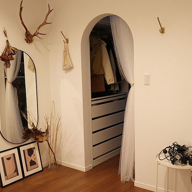 yukachaaan420のイケア-LINDBYN リンドビーン ミラーの家具・インテリア写真