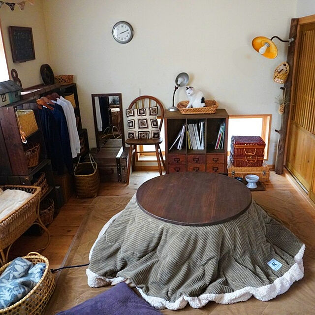 slow-lifeの-【10%OFFクーポン対象】コーデュロイ調のふんわりキルトラグの家具・インテリア写真