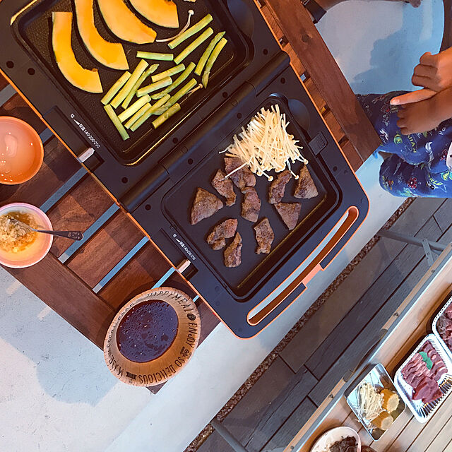 Masumiのアイリスオーヤマ-ホットプレート アイリスオーヤマ 両面ホットプレート DPO-133送料無料 大型 おしゃれ コンパクト スリム 一人暮らし 新生活 たこ焼き たこ焼き器 たこ焼きプレート たこやき たこ焼き機 焼き肉 焼肉プレート 焼き肉プレート ホームパーティー 調理家電 キッチン家電の家具・インテリア写真