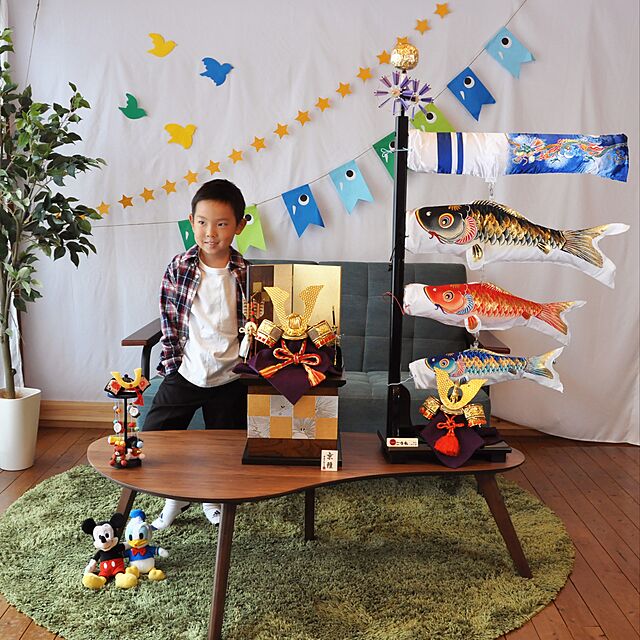 shukohkoubouの-端午の節句 五月 兜 ミニ 鯉のぼり 子供の日 脇飾り お祝い コンパクト D041の家具・インテリア写真