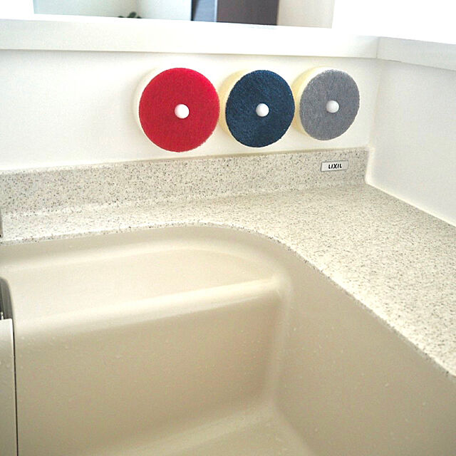 yutoのmarna-マーナ (marna) キッチンスポンジ POCO (ポコ) スポンジ 食器洗い (吸盤付き/浮かせる収納) 台所用スポンジ 食器洗いスポンジ ホワイト K676Wの家具・インテリア写真
