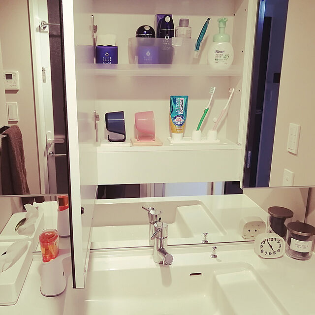 lunayumiのオカ-オカ(OKA) PLYS プリスベイス タンブラー 歯磨きコップ ピンク(水がきれる 自立) 8×10×6cmの家具・インテリア写真