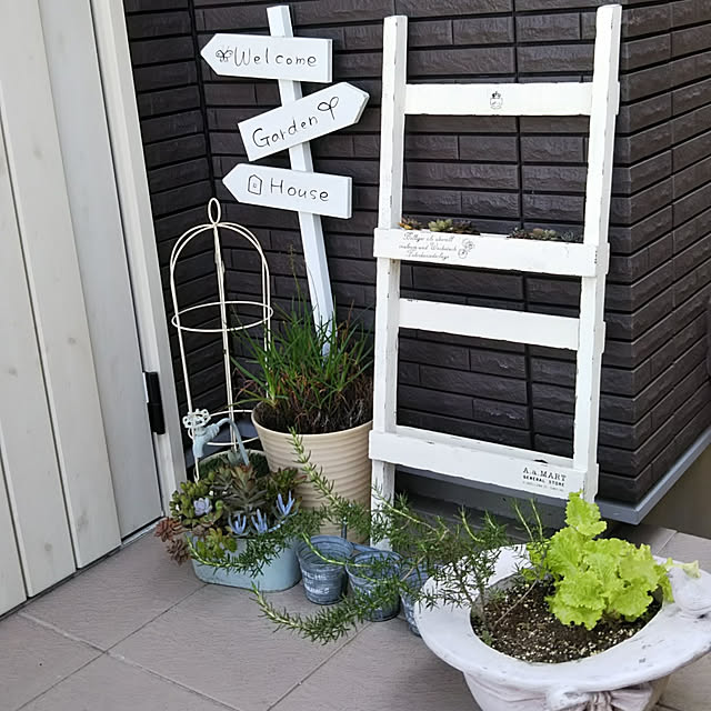 MMYS+harinezumiの-ガーデン ガーデニング エクステリア 植木鉢 鉢植え オーナメントプランター（ハット）小の家具・インテリア写真
