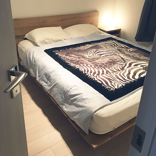 yu_ueの-正規品　日本ベッド ナイトテーブル ハイランダー用 ナチュラル W40×D30×H45cm　NT-61295の家具・インテリア写真