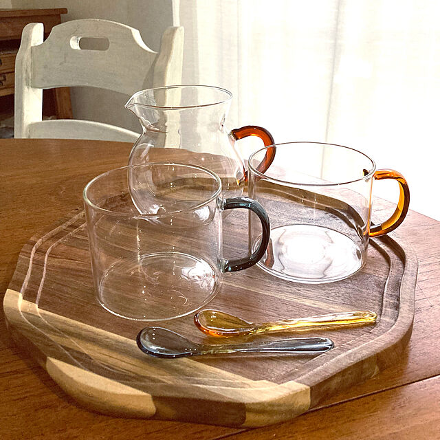 kakamiの-salut!(サリュ) ライフスタイル 耐熱ガラスマグカップ（グレー） その他の家具・インテリア写真