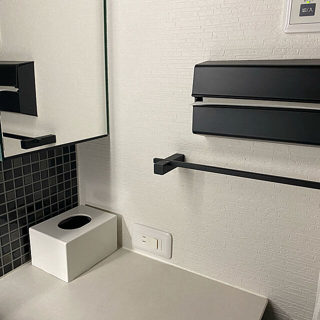 yumirilの-タオルレール ブラック タオルホルダー タオル掛け タオルハンガー 水回り 洗面 浴室 キッチン 壁付けタイプ DIY シンプル ドイツ ステンレス ZACK 40505 CARVOの家具・インテリア写真